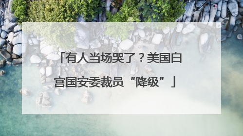 有人当场哭了？美国白宫国安委裁员“降级”